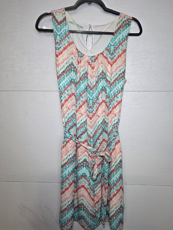 Maurices Dresses & Skirts - Maurices Sleeveless Chevron Mini Dress in Coral, Teal & Cream